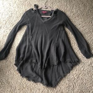 Saks Fifth Avenue distressed sweater